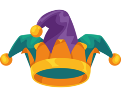 green and purple joker hat png