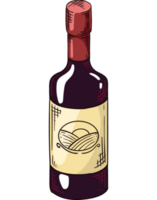 wine drink in black bottle png