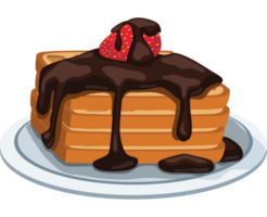 rebanadas de pan con chocolate png