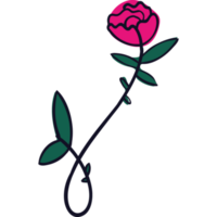 rosa rosa jardín de flores png