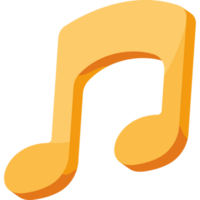music note isometric png