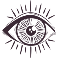 symbole humain de l'œil ésotérique png