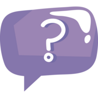 speech bubble with question mark png