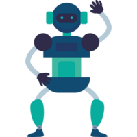 green ai robot futuristic png