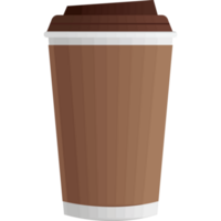 brown take away pot mockup png