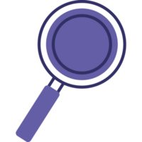 recherche de loupe violette png