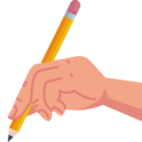 hand writing with pencil png