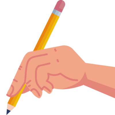 hand holding pencil clipart png