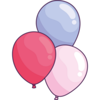 balões hélio flutuando png