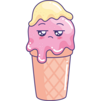 ice cream kawaii fast food png