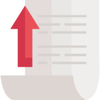 document file with arrow up png