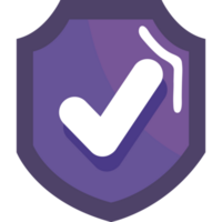 security shield with check symbol png