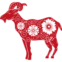 animal de cabra do zodíaco chinês png