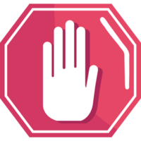 Ampel mit Handstopp png