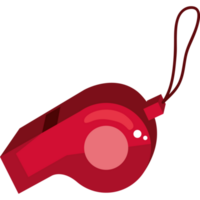 accesorio de silbato rojo png