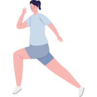 junge sportliche Frau läuft png