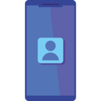 smartphone with user contact png