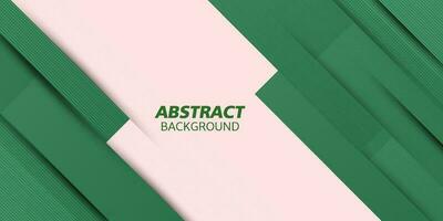 Papercut abstract background with gradient green square pattern combination soft color on bright background. Eps10 vector