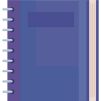 purple notebook school supply png