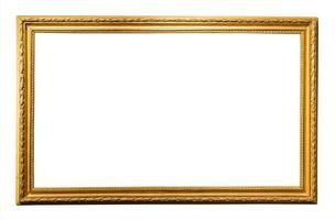 old horizontal long narrow wooden picture frame photo
