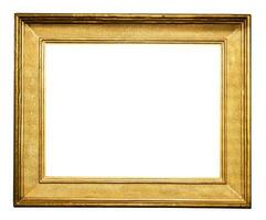 old horizontal classic wide golden picture frame photo