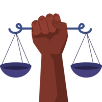 hand lifting justice balance png