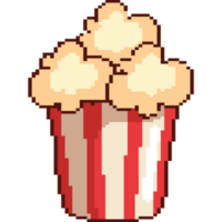 pop corn food pixelated png