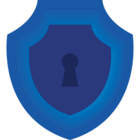 blue security shield png