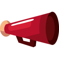 red megaphone device audio png