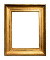 old vertical classic wide golden picture frame photo