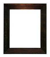 vertical copper wide picture frame isolated photo