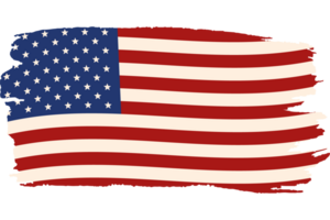 USA Flagge gemalt png