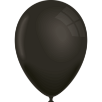 black balloon helium floating png