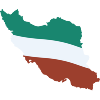 iranian flag in map png