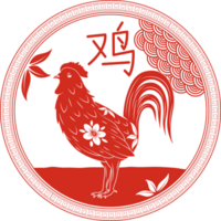 emblema del zodiaco chino del gallo png