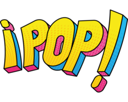 pop word lettering png