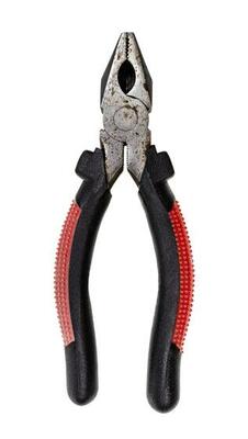Pliers Tool Isolated Cutting Pliers Or Nippers Side Cutter Red