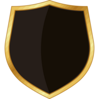 escudo con borde dorado png