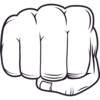 hand fist front png