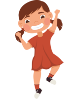 niña feliz jugando png