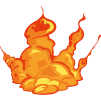 couleur orange explosive png