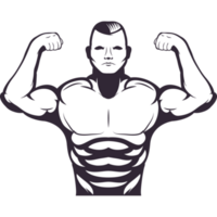 sterk Mens bodybuilder png