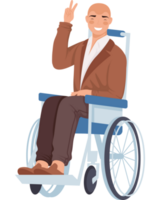 funktionshindrad man i rullstol png