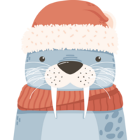 lindo animal de invierno de foca png