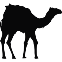 camel walking black silhouette png