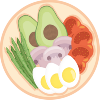 Eier gekocht und Gemüse png