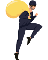 thief bandit with bag png