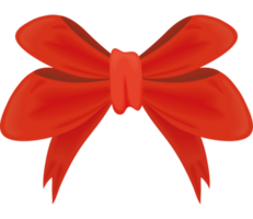 Natale rosso nastro arco png
