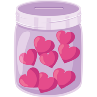 beneficenza vaso con cuori png