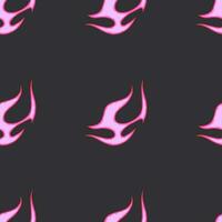 Fiery Cartoon Vectors Trending 2023 with Old School Seamless Patterns